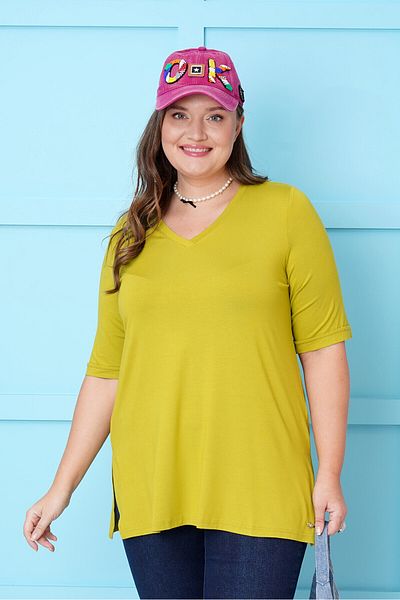 Büyük Moda Μπλουζάκι με λαιμόκοψη με βασικό λογότυπο