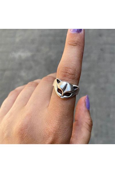 Köstebek Cat Mask Ring
