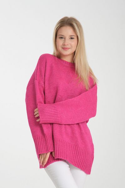 İLKCET MODA Oversize Basic Μακρύ Γυναικείο Πουλόβερ