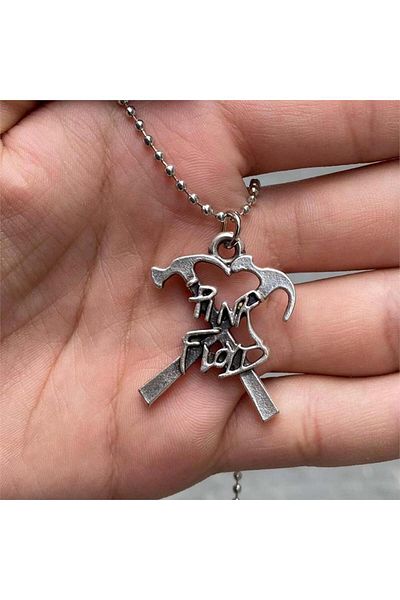 Köstebek Pink Floyd the Wall Hammer Necklace