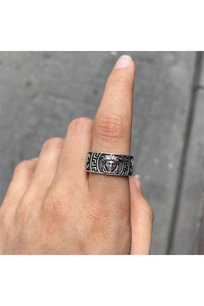 Köstebek Medusa Stripe Ring
