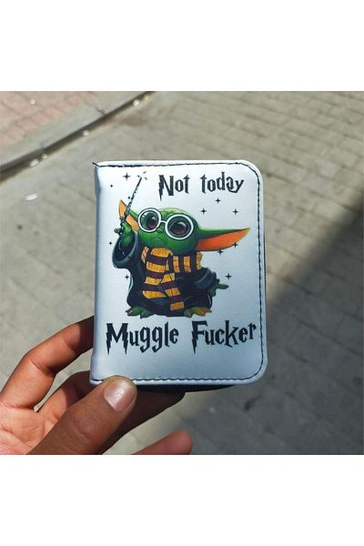 Köstebek White Yoda Not Today Muggle  Short Wallet