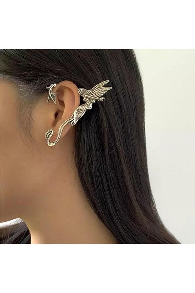 Köstebek Fairy Girl Left Ear Spiral Earrings