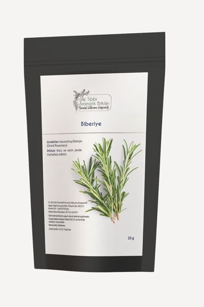 Şile Natural Kurutulmuş Biberiye 25 gr - Şile Tıbbi Aromatik Bitkiler Tarımsa...