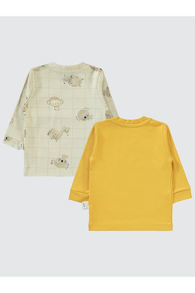 Civil Baby 6-18 Months Baby Boy Mustard Sweatshirt Set of 2