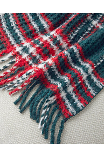 English Home Magie Koltuk Şalı 130x170 cm Yeşil – Kırmızı