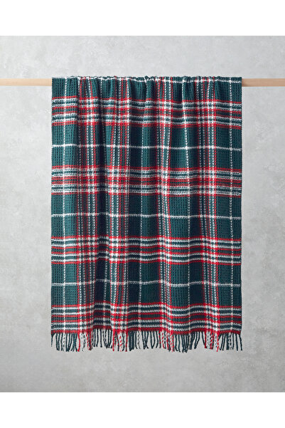 English Home Magie Koltuk Şalı 130x170 cm Yeşil – Kırmızı