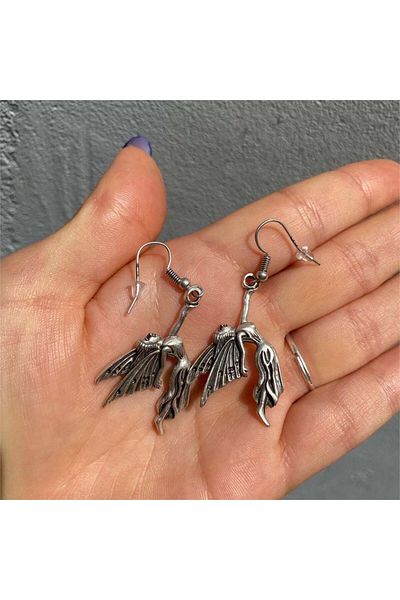 Köstebek Falling Angel Earrings
