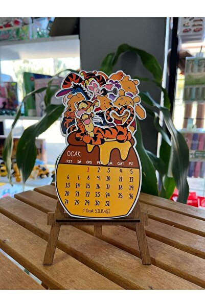 EyER Shoping Winnie The Pooh 2026 Şövale Ayaklı Özel Tasarım Takvim