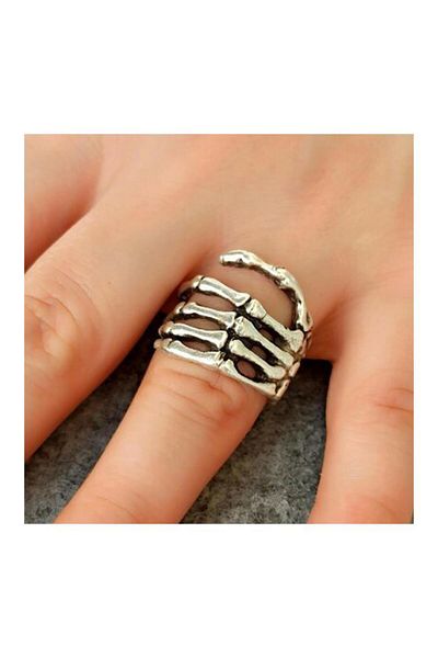 Köstebek Hand Adjustable Skeleton Ring