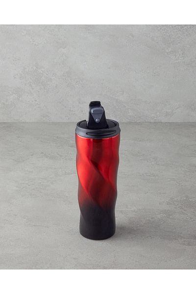 English Home Oslo Good Mood 500 ml Steel Road Mug - Red/Black