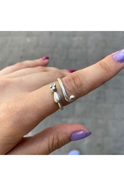 Köstebek Minimal Cat Ring