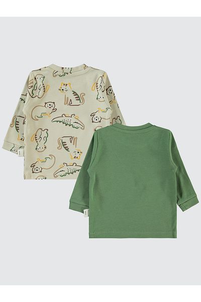 Civil Baby 6-18 Months Baby Boy Green Sweatshirt Set of 2