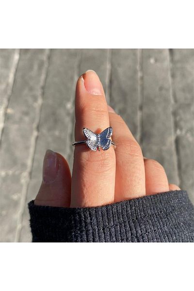 Köstebek Minimal Butterfly Ring