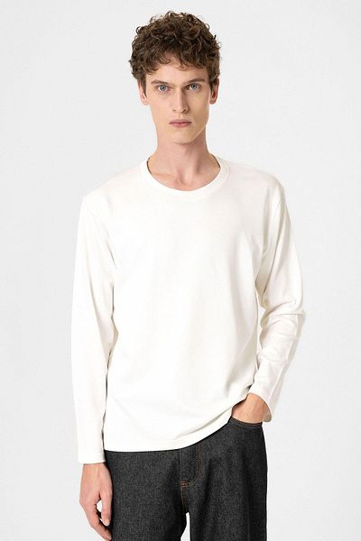 Antioch White Relaxed Fit Basic Men's T-Shirt