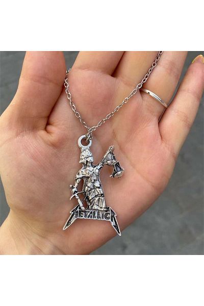 Köstebek Metallica and Justice for All Necklace