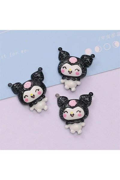 Köstebek Anime Harajuku Kuromi Smiley Face Ring