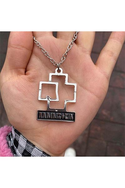 Köstebek Rammstein Logo Necklace