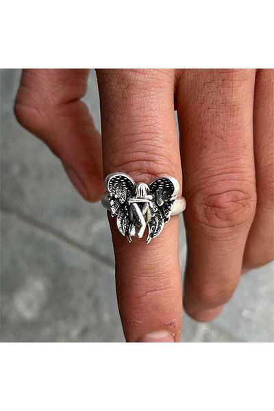 Köstebek Sad Angel Ring