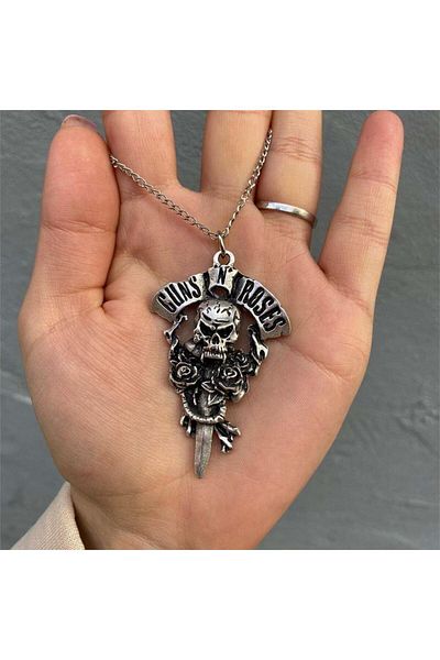 Köstebek Guns N' Roses Dagger Necklace