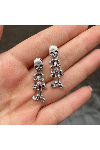 Köstebek Basic Skeleton Earrings