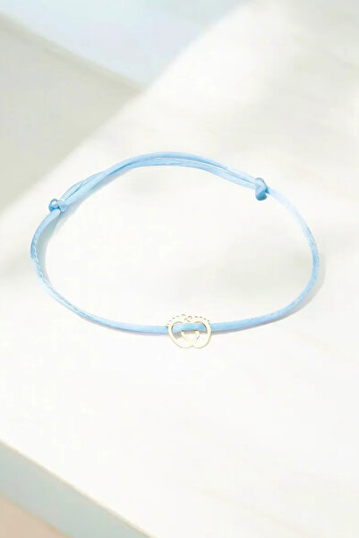 Glorria 14 Ayar Altın Bebek Ayakizi Ipli Kadın Bileklik