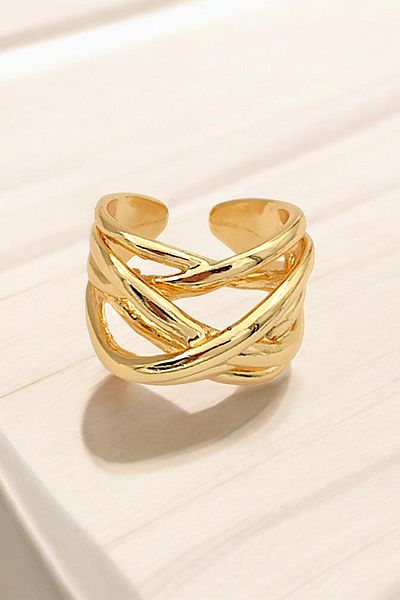 Çlk Accessories Premium Row Plate Ring
