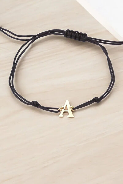 Glorria 14 Ayar Altın Harf Ipli Kadın Bileklik