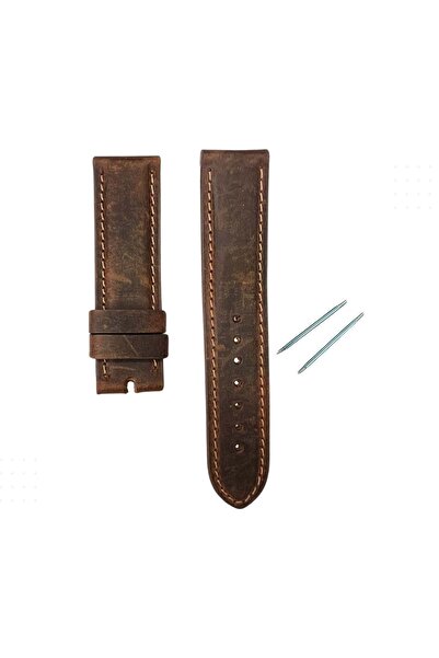 RODER KORDON N1001s Nubuk Deri Kordon - Kahverengi - 22mm