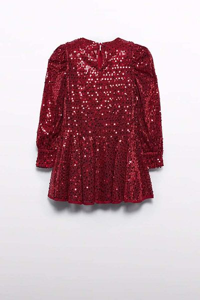 MAYORAL Abel&Lula Sequins Sequined Long Sleeve Girls Dress_Mnvs5538