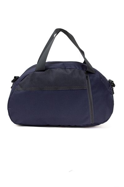 MUCCO Kaff Small Navy Blue χειροκίνητη αθλητική τσάντα ταξιδιού με μπροστινή τσέπη και ρυθμιζόμενο ιμάντα ώμου-0833