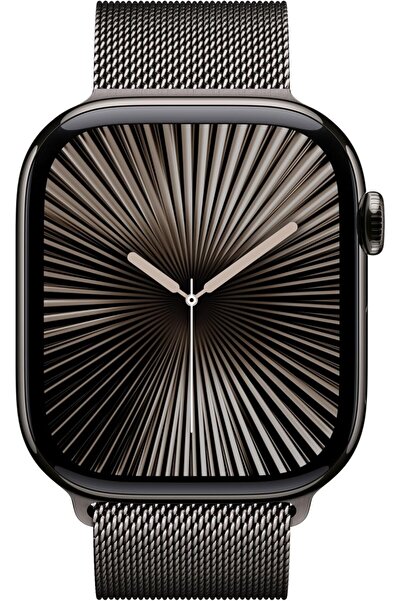 Apple Apple Watch Series 10 GPS + Cellular 46mm Slate Titanium Case with Slate Milanese Loop - S/M