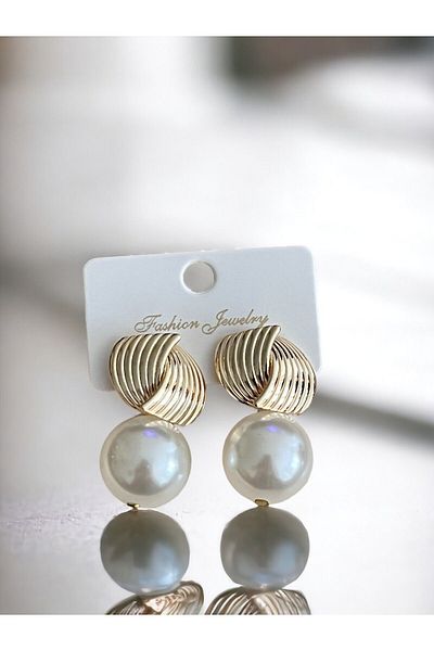 NAİFTAKIAKSESUAR Women's Pearl Dangle Earrings