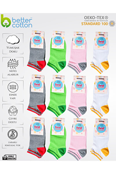 First Socks 12'li Kız Çocuk Çorabı