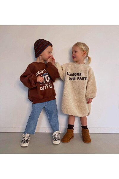 JuraKids peluş elbise kızçocuk peluş elbise