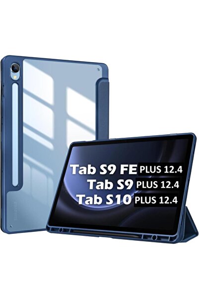 UnDePlus Samsung Galaxy Tab S9 FE Plus/S10 Plus/S9 Plus Kılıf Grafiti Şeffaf Kalem Bölmeli X610-16-810-18 X82