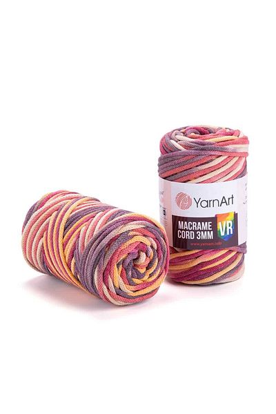 Yarnart Κορδόνι Macrame 3 Mm Vr - Μακραμέ Χειροποίητο Νήμα Πλεκτομηχανής Ebruli-923