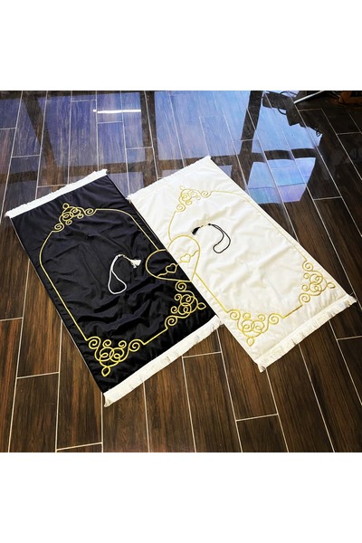 Home Eşli Kalpli Seccade Çeyizlik Tesbihli Seccade