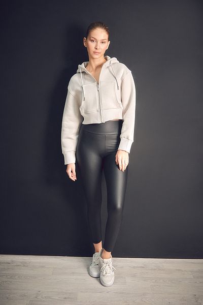 Fulla Moda Základní mikina s kapucí - 3 nitě s kapucí