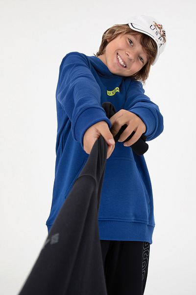 U.S. Polo Assn. Boy's Indigo Hooded Sweatshirt 50293515 -Vr028