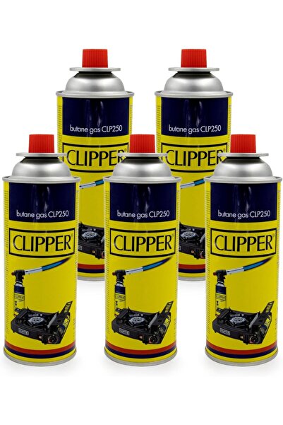Clipper Butan Gaz / Kamp Ocağı Gazı / Pürmüz Gazı (5'Lİ PAKET) 400ml