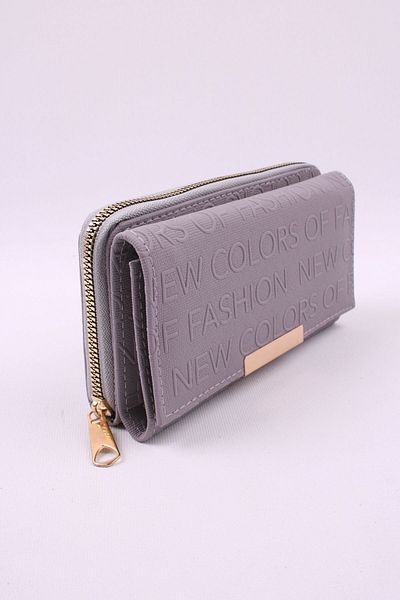 GALB LEATHER Portofel de dama de marime mare cu 2 compartimente pentru monede cu fermoar Compartiment pentru monede din hartie si 6 compartimente pentru carduri 17x10 cm