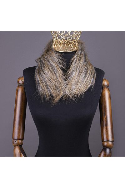 Yarnart Full Roll Faux Fur Collar Marbled-05