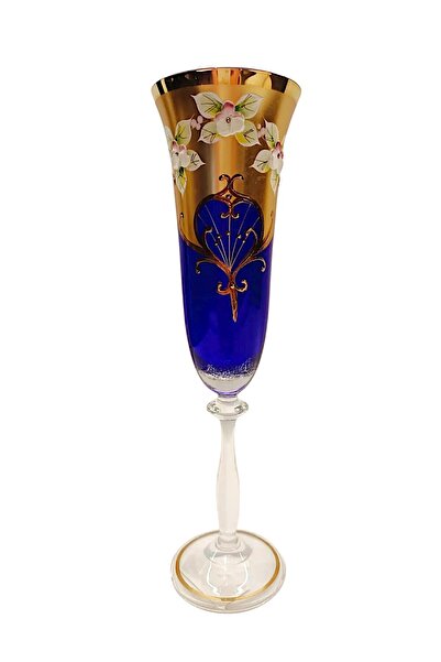 Bohemia SAKS MAVI ŞAMPANYA KADEHİ