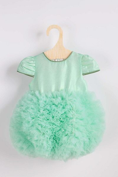 Le Mabelle Lina Mint Baby Princess Dress - Short Sleeve and Tutu