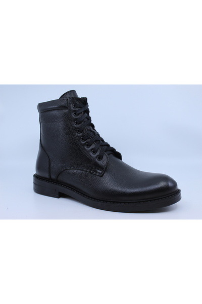 Papuccu 1023 Black Men's Leather Boots 42
