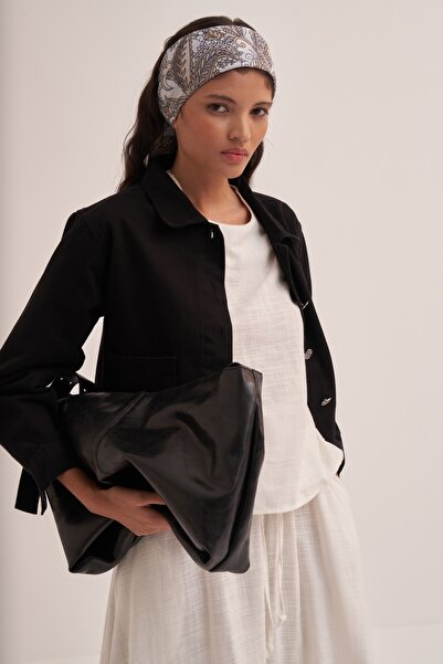 EBU Prive طقم بلوزة وتنورة من القطن العضوي للنساء من إكرو