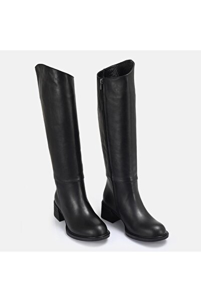 37Numara BÜYÜK NUMARA KADIN HAKİKİ DERİ ÇİZME 41-42-43-44-SİYAH DERİ
