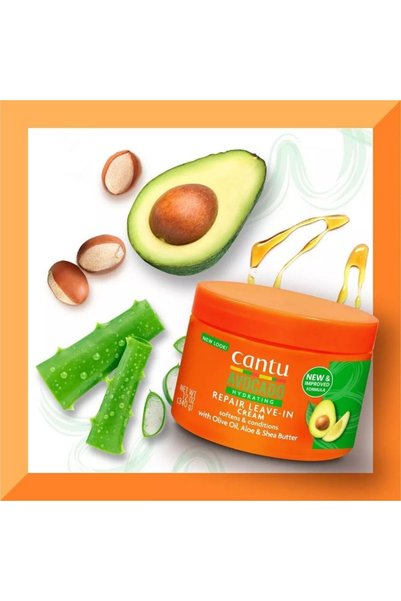 Cantu Avokadolu Durulanmayan Onarıcı Saç Bakım Kremi 340 gr- Kıvırcık, Dalgalı Saçlar