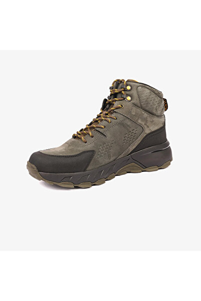 Greyder 16342 Erkek Haki Siyah Hakiki Deri Su Geçirmez Bot